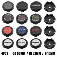 ราคา 4ตัว ฝาครอบดุมล้อ 66มม ฝาครอบล้อ VOLK Racing RAYS ขอบ โลโก้ ฝาครอบดุมล้อรถเก๋ง (24142643873)