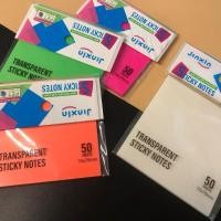 ราคา (12 ชิ้น) No.428 โพสต์อิท โพสต์อิท พลาสติก สะท้อนแสง คละสี (29174755157)