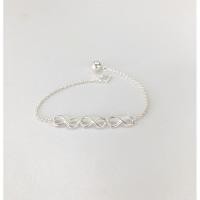 ราคา สร้อยข้อมืออินฟินิตี้เงินแท้925.เครื่องประดับเงินแท้.สรัอยข้อมือ.สร้อยอินฟินิตี้.สร้อยเงินแท้ (22131180633)