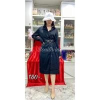 ราคา เดรสเชิ้ตยาวสีพื้น+เข็มขัด (5864543776)