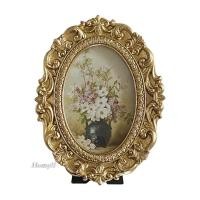ราคา [Homyl1] กรอบรูปแขวนผนัง ทรงวงรี สไตล์วินเทจ (19257456614)