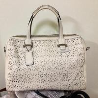 ราคา กระเป๋าCoach แท้ 100% ทรงหมอน สีขาว ฉลุ (2079763806)