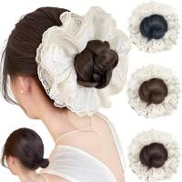 ราคา ใหม่! Bun Scrunchie หัววิกผม สีน้ำตาลและดำ ยืดหยุ่น ปริมาณผมเยอะ สำหรับ Hoop Elegant แหวนผมผู้หญิง Headwear และอุปกรณ์เสริม Lolita (43007638466)