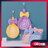 ราคา ขายส่ง - ชม.6390 ผ้าเช็ดมือลายอมยิ้มน่ารัก / ผ้าเช็ดมือแบบแขวนขนหนา / ผ้าขนหนูอ่างล้างหน้าลายอมยิ้มสุนทรียศาสตร์น่ารัก (42224537345)