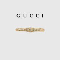 ราคา แหวนเงิน 925 แกะสลักรูปงูทองคำประดับเพชร GUCCI ของขวัญหรูหราสำหรับเขาและเธอ (45450142483)