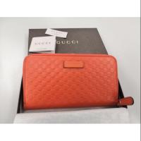 ราคา GUCCI Microguccissima Zip-Around Wallet แท้ ขนาด >> 7.5" (L) × 4.25” (H) ราคา 16, 900.- สีส้ม (3106602985)