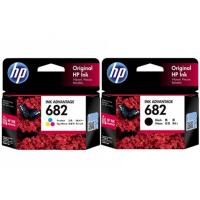 ราคา HP 682 BK / CO ตลับหมึกอิงค์เจ็ท lสีดำ / 3สี ของแท้ Tri-color Original Ink Advantage Cartridge (5555290813)