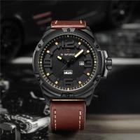 ราคา !! ลดล้าง สต็อค นาฬิกา naviforce แท้นาฬิกาข้อมือรุ่นNF9100 สีน้ำตาล สายหนัง กันน้ำ ของแท้100% (1099306084)