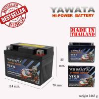 ราคา [ แบตแท้ !! ] แบตเตอรี่มอเตอร์ไซด์ YAWATA Battery YTX5 YBZ5 12V 5Ah แบตมอไซ (4935282442)