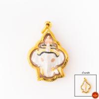 ราคา LSW จี้เศียรพระพิฆเนศ3สี กรอบทองคำแท้ 90% PX-45 (2902116294)