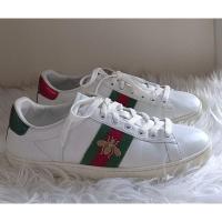 ราคา ✌️ไซส์ 39 Gucci Ace Bee sneakers รองเท้าแบรนด์เนมมือสอง กุชชี่ผึ้ง (19763625407)