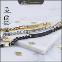 ราคา สร้อยข้อมือแกะสลักชื่อCun Bar สร้อยข้อมือแกะสลักชื่อ Non Faded สแตนเลสสร้อยข้อมือคู่ความหมาย (42916752778)