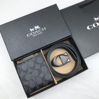 ราคา แท้% COACH เข็มขัดผู้ชาย (เข็มขัด + กระเป๋าสตางค์) เข็มขัดหนัง (27151487995)