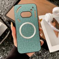 ราคา สิ่งทอสําหรับไม่มีอะไรโทรศัพท์ 2a Plus 3a Pro Nothing2aPlus Nothing2a + เคสโทรศัพท์แม่เหล็ก Matte ซิลิโคนป้องกันกันกระแทก Soft Edge Hard Back Shell Coque (42766745937)