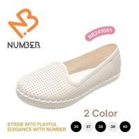 ราคา รองเท้าคัชชูผู้หญิง ทรงน่ารัก แต่งฉลุรูเหลี่ยม ระบายอากาศ พื้นรองเท้ามีลายนูน ไซส์ 36-40 (29235777559)