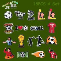 ราคา 18 ชิ้น / เซต ฟุตบอล ชุดกีฬา Crocs Jibbitz รองเท้า Crocs ดอกไม้ เครื่องประดับ Crocs รองเท้าพีวีซี ถอดออกได้ หัวเข็มขัดดอกไม้ Jibbitz สําหรับเด็กผู้ชาย ของขวัญ (18789705542)