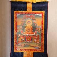 ราคา T Tangka การพิมพ์ Gold-Plated ศากยมุนีพระพุทธรูปภาพทิเบต Tantric พระพุทธรูป Hall บูชาพระพุทธรูป Stat (44224216949)