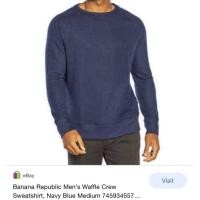 ราคา BANANA REPUBLIC Men’s crew pullover เสื้อแขนยาว บานาน่า รีพลับบลิค แขนยาว ผู้ชาย Classic Fit (18023202752)