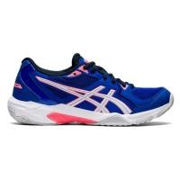 ราคา รับประกันแท้ 100%ASICS: GEL-ROCKET 10 WOMEN CPS รองเท้าผ้าใบหญิง รองเท้าสำหรับกีฬาในร่ม LAPIS LAZULI BLUE/WHITE (23741843994)