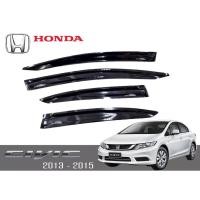 ราคา คิ้วกันสาดประตูรถยนต์ ชุด 4 ชิ้น สีดำเข้ม ฮอนด้า ซีวิค ปี 2013 - 2015 CIVIC FB Honda door visor (23006215525)