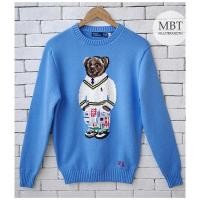 ราคา POLO RALPH LAUREN POLO BEAR COTTON-BLEND SWEATER #ของแท้100% (25557039235)
