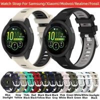ราคา สายนาฬิกาข้อมือซิลิโคน 18 มม. 20 มม. 22 มม. แบบเปลี่ยน สําหรับ Mobvoi Samsung Realme Xiaomi Haylou Fossil Series Smart Watch (19384409706)