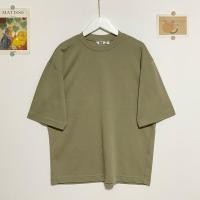 ราคา Uniqlo U ผ้า AIRism คอตตอน สีเขียวหม่น (44003216241)