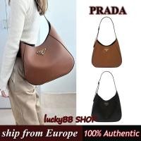 ราคา PRADA Cleoกระเป๋าสะพายข้าง กระเป๋าใต้แขน ของแท้100%1BC181 (27927325950)