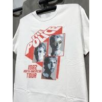 ราคา เสื้อยืด วง The Police สีขาว ลายทัวร์ 1982 North American สกรีนคมสีสด สภาพใหม่มาก ตอกลิขสิทธิ์แท้ Size L (27428513266)