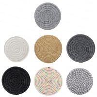 ราคา ʚɞ Ne ʚɞ ทอมือเชือกฝ้าย Placemat ผ้าฝ้ายถัก Coaster ห้องครัว Dinning ตาราง Pad (43124704016)