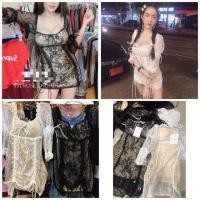 ราคา เดรสลูกไม้ปาดไหล่งานป้าย (6609626363)