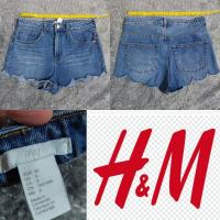 ราคา #กางเกงยีนส์ขาสั้น#HM EUR 36 เอว 30" (42660472086)