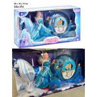 ราคา บาร์บี้เจ้าหญิงพร้อมรถฟักทองสวยงาม และรถเทียมม้าโพนี่ งานสวย มีไฟและเสียงดนตรี (7269079443)