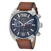 ราคา Diesel Men's Overflow Brown Leather Watch DZ4400 (9623676822)