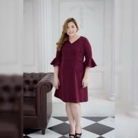 ราคา ชุดเดรสสาวอวบส่งฟรีเดรสผ้าฮานาโกะ งานตัด ราคาเต็ม 790 ซื้อมาใส่แค่ครั้งเดียว ไซส์ เอ็ม อก 40 สะโพส 46 สีชมพู (1840427798)