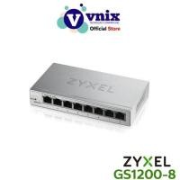 ราคา ZYXEL รุ่น GS1200-8 อุปกรณ์ Gigabit Switch Hub 8 Port Web Managed (13817278937)