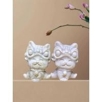 ราคา หยกธรรมชาติปะการังตื่น สิงโต พระราชวัง ลูกแมวหยดชาขนาดเล็กสัตว์เลี้ยงเครื่องประดับสร้อยข้อมือสร้อยคอจี้คู่ (43623362316)