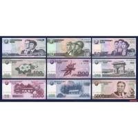 ราคา ธนบัตร เกาหลีเหนือ ชุด 6/9 ใบ DPRK North Korea ครบราคา สภาพใหม่เอี่ยม 100% UNC สำหรับสะสม (28823768383)