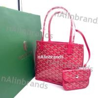 ราคา ✅พร้อมส่ง Rare item ❤️New Goyard Mini Anjou Limited Iris/Fuchsia fullset with rec (43170441077)