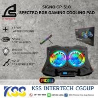 ราคา SIGNO (CP-510) SPECTRO RGB GAMING COOLING PAD พัดลม 2 ตัวไฟ RGB**ขายดีมากๆ** (5626091264)