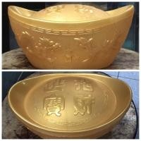 ราคา กล่องเก็บของ ทรงก้อนเงินหยวนเป่าลายมังกรสีทอง เงินหยวนเป่าเป็นเสมือนสัญลักษณ์ของความมั่งคั่งร่ำรวย (27171141234)