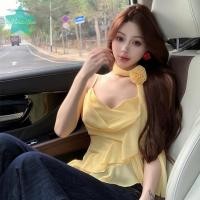 ราคา [S-bigHouseSea] สายสะพายปักลายดอกไม้ริบบิ้น ดีไซน์ 3D สำหรับผู้หญิง สวมใส่ง่ายในฤดูร้อน (40608776661)