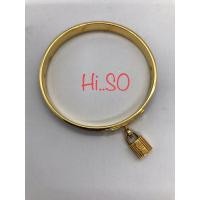 ราคา ข้อมือ"Hermès "สีกรมขอบทอง size L สภาพสวยค่ะ (3988855796)