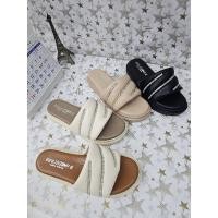 ราคา TOAST.SHOESรองเท้าแฟชั่น(สูง1นิ้ว)เย็บบุโฟมติดเพชร3เส้น พื้นนิ่ม พร้อมส่ง (26226238923)
