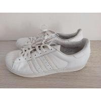 ราคา รองเท้า Adidas Superstar สีขาว ของแท้ มือสอง ไซส์ 45/29 ซม. (26004097398)