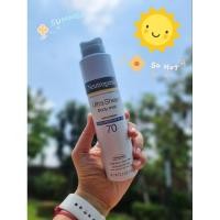 ราคา ☀️ Neutrogena Ultra Sheer Body Mist Sunscreen SPF 70 นำเข้าจากอเมริกา (20550791182)