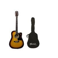 ราคา Oatarกีตาร์โปร่ง41นิ้วสีSB ไม้มะฮอกกานี+แถมกระเป๋าใส่กีตาร์ (787893111)