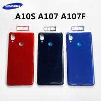ราคา สําหรับ Samsung Galaxy A10S A107 A107F พลาสติกแบตเตอรี่ฝาหลังด้านหลังประตูกรณีเปลี่ยนซิมการ์ดถาด (41014330699)