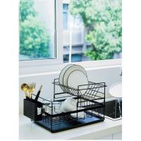 ราคา ชั้นคว่ำจาน ที่คว่ำจาน 2 ชั้น พร้อมถาดรองน้ำ สไตล์โมเดิร์น ที่วางจาน ชั้นวางจาน ชั้นเหล็กคว่ำจาน (7662511002)