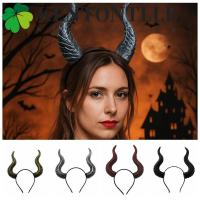 ราคา KENTONTLLB ที่คาดผมฮอร์นฮาโลวีน, Dark Series Ox Horn คอสเพลย์ Hairband, ความแปลกใหม่ PU ฮาโลวีน Headwear ฮาโลวีนผม Hoop Lady (44124244512)